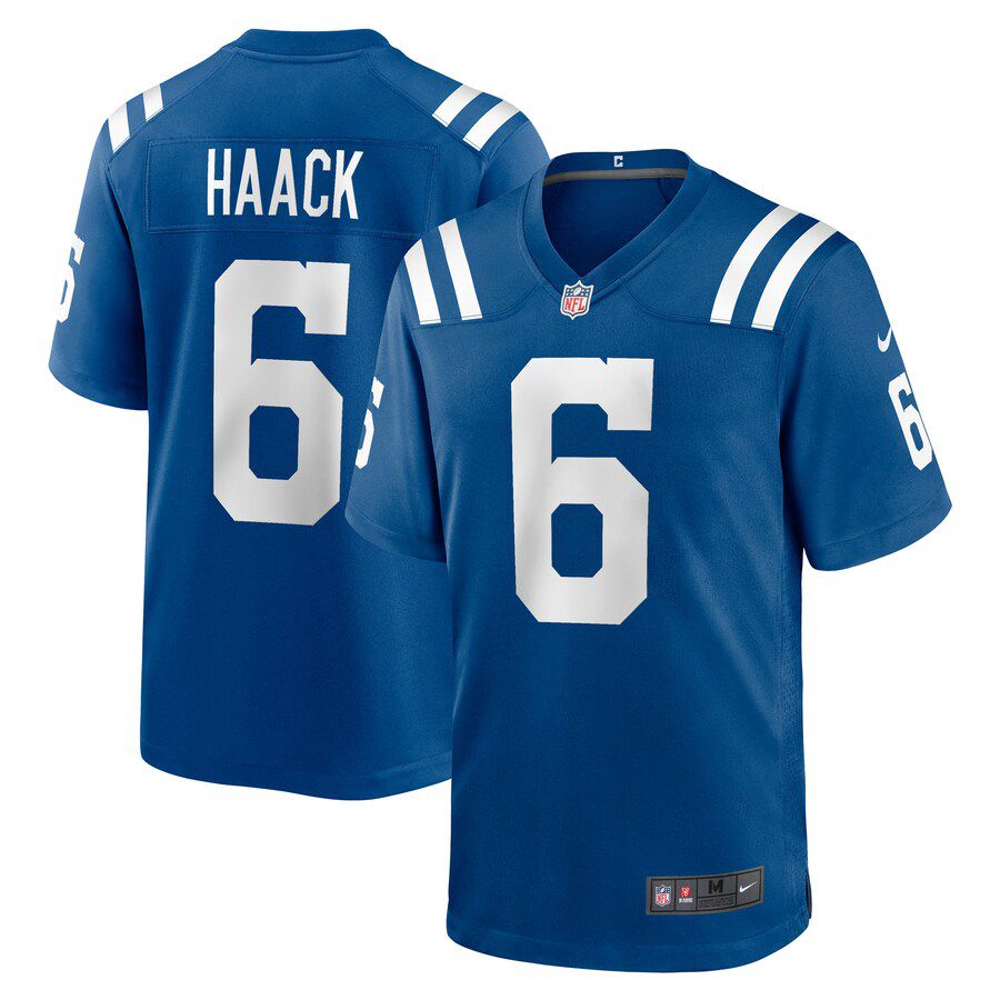 Men Indianapolis Colts #6 Matt Haack Nike Royal Game Player NFL Jersey